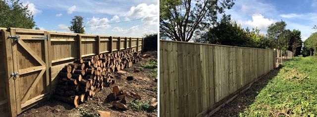 Close board fence and gate in Bicester, Oxfordshire